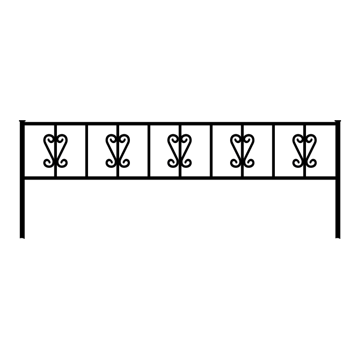Металлические оградки, столы, скамейки в Ульяновске | Оградка №8