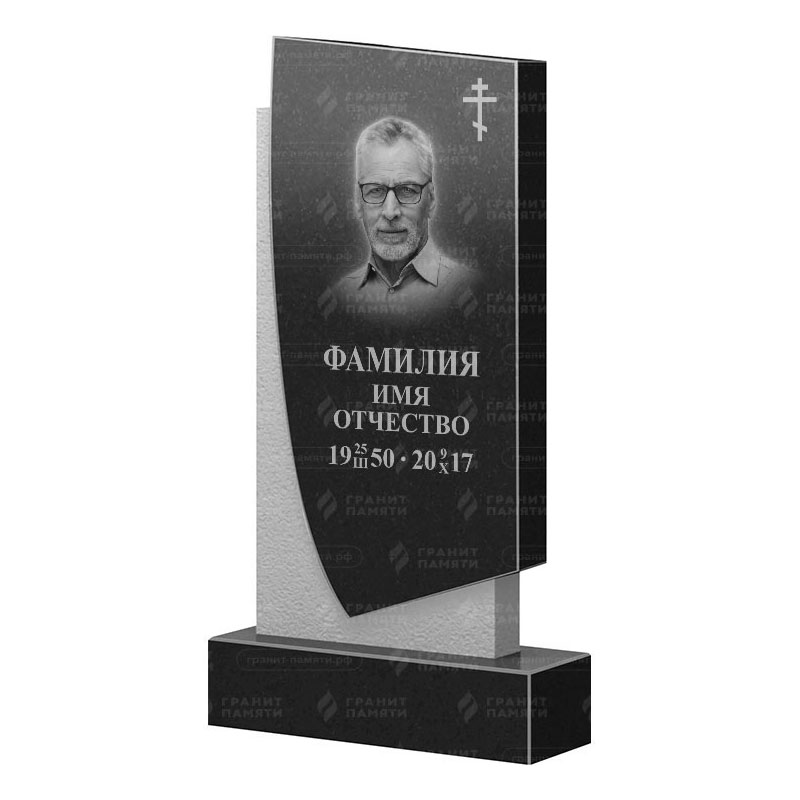 Памятники из гранита вертикальные в Ульяновске | Гранитный памятник ФГ-075