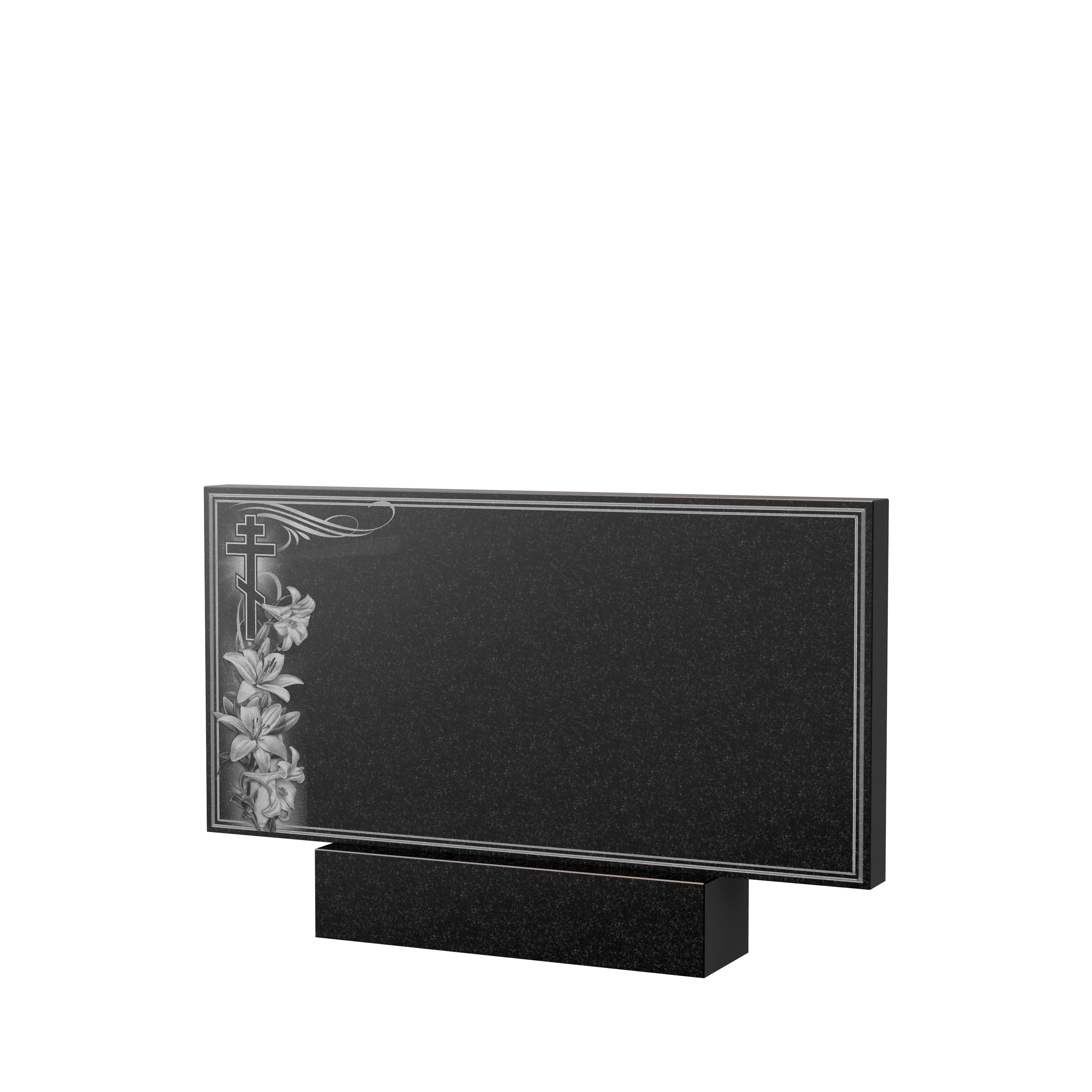 Художественное оформление памятника в Ульяновске | Художественное оформление на гранитную стелу, рисунок ГХО-003