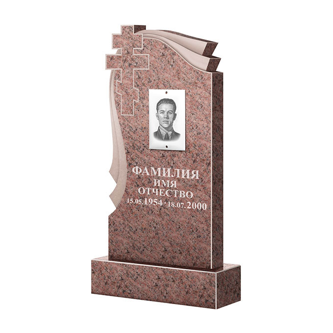 Гранитные памятники в Ульяновске | Памятник из гранита Розалия Pink ФГЦ-081