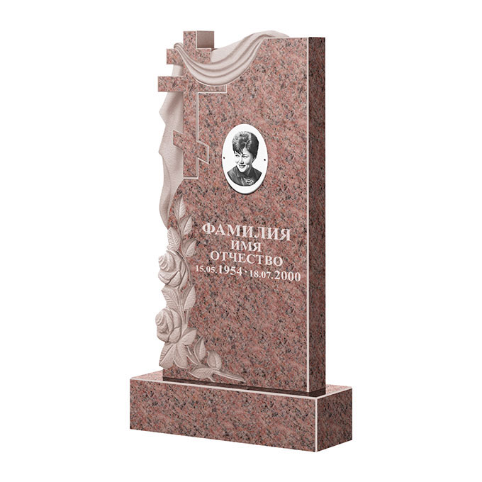 Гранитные памятники в Ульяновске | Памятник из гранита Розалия Pink ФГЦ-189