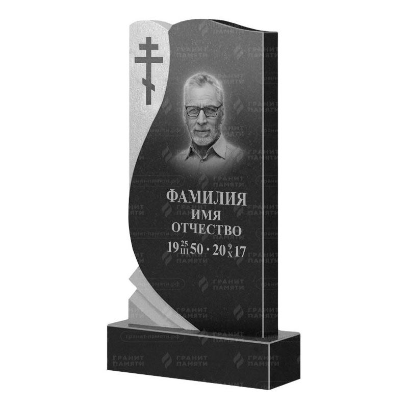 Памятники из гранита вертикальные в Ульяновске | Гранитный памятник ФГ-169