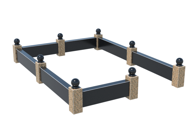 Цоколи на могилу в Ульяновске | Цоколь на могилу №0036