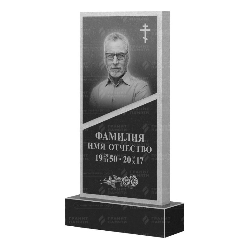 Памятники из гранита вертикальные в Ульяновске | Гранитный памятник ФГ-164