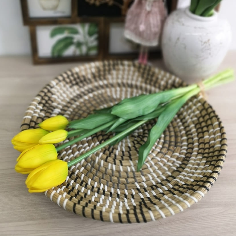 Искусственные цветы в Ульяновске | Цветы искусственные «Тюльпаны, бутоны», желтые, букет