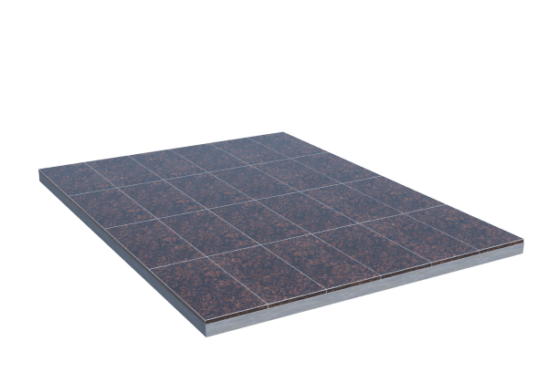 Площадки на могилу в Ульяновске | Площадка с облицовкой Дымовским гранитом