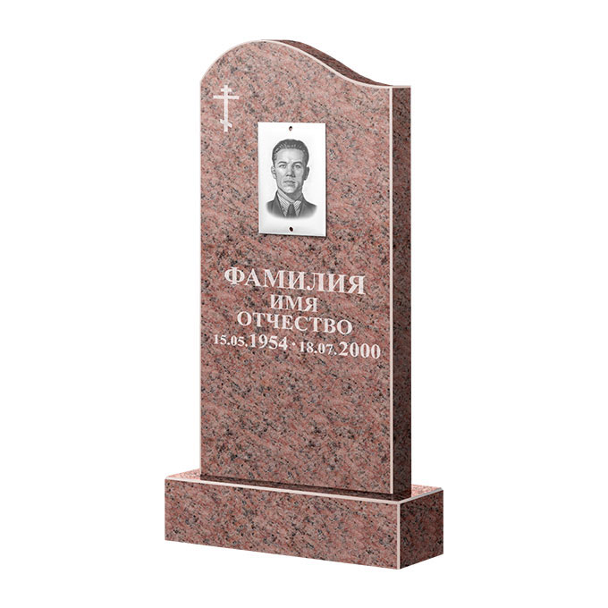 Памятники из цветного гранита в Ульяновске | Памятник из гранита Розалия Pink ФГЦ-030