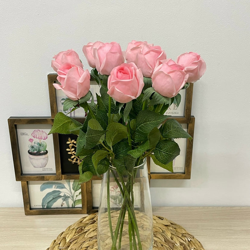 Искусственные цветы в Ульяновске | Цветок искусственный «Роза», нежно-розовая, одиночный