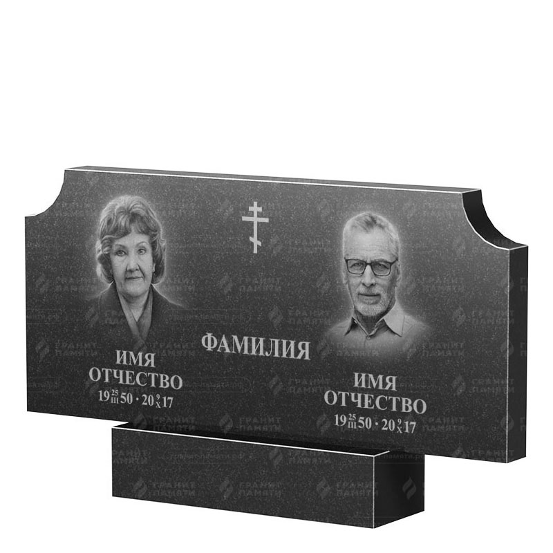 Памятники из гранита двойные в Ульяновске | Двойной гранитный памятник ФГ-253