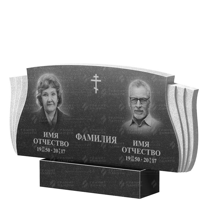 Гранитные памятники в Ульяновске | Двойной гранитный памятник ФГ-264