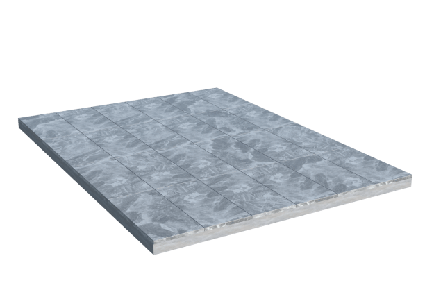 Площадки на могилу в Ульяновске | Площадка с мраморной облицовкой