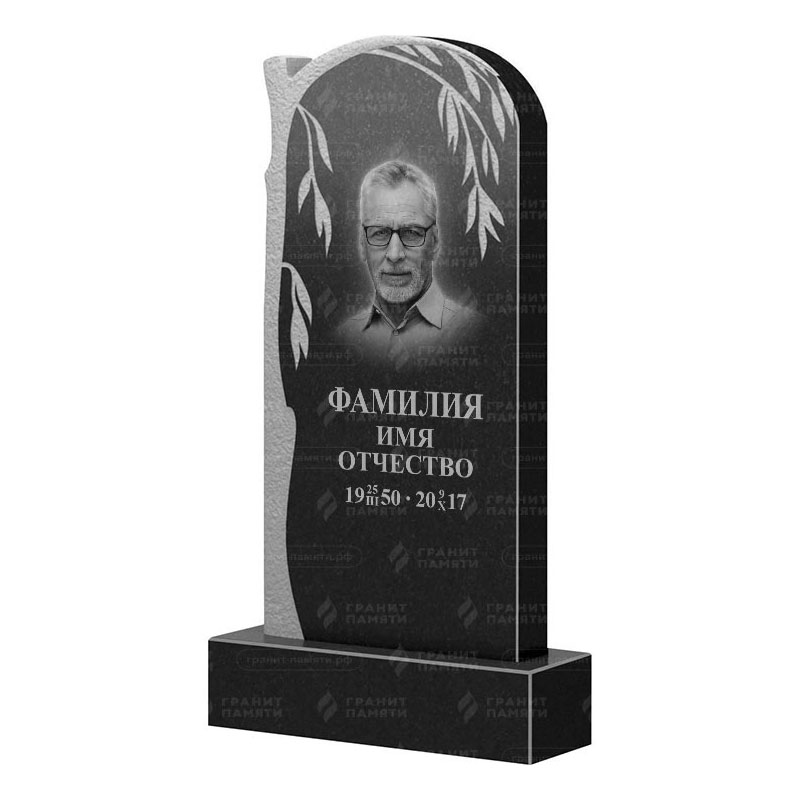 Памятники из гранита с деревом в Ульяновске | Гранитный памятник ФГ-090