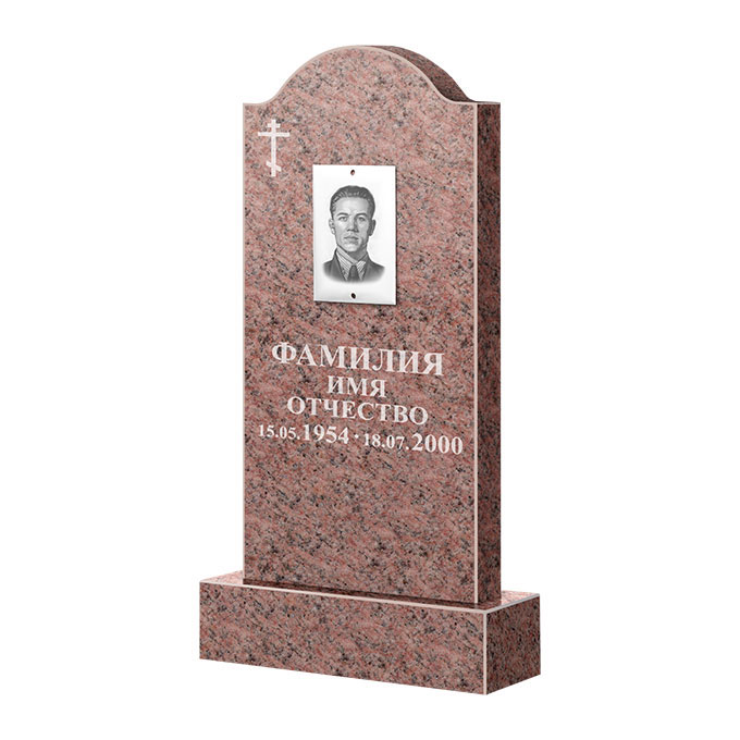 Памятники из цветного гранита в Ульяновске | Памятник из гранита Розалия Pink ФГЦ-012