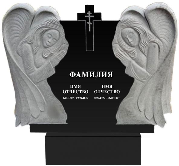 Памятники с ангелом на могилу в Ульяновске | Гранитный памятник Ангел №1