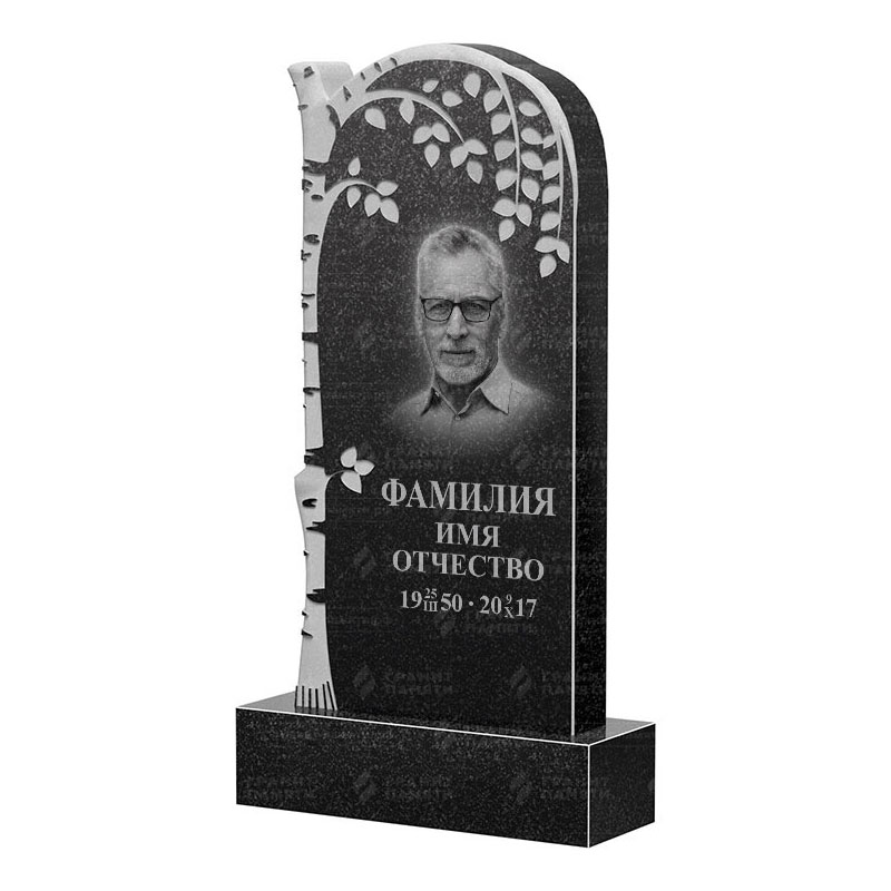 Памятники из гранита с деревом в Ульяновске | Гранитный памятник ФГ-091