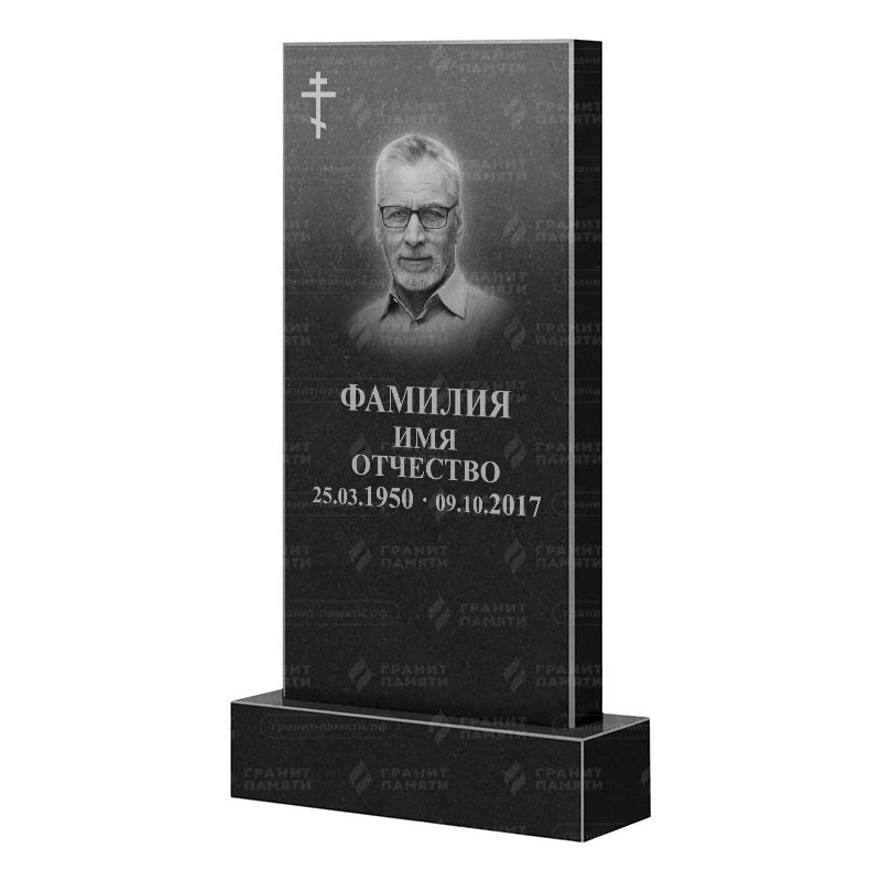 Памятники из гранита классические в Ульяновске | Гранитный памятник Прямой