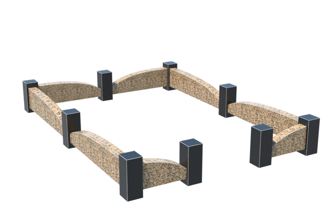 Цоколи на могилу в Ульяновске | Цоколь на могилу №0046