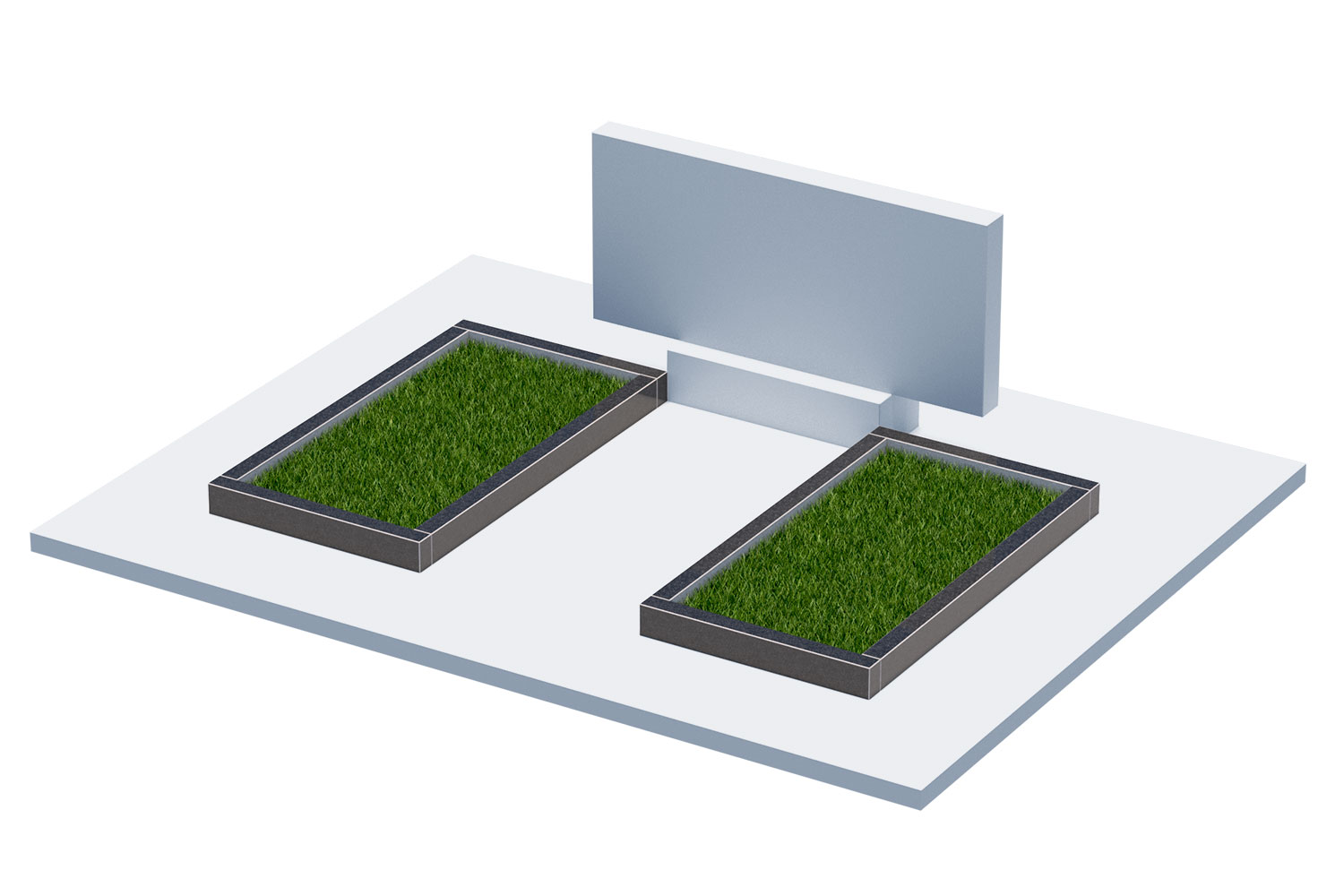 Цветники и надгробные плиты в Ульяновске | Цветник Автономный, 2 шт