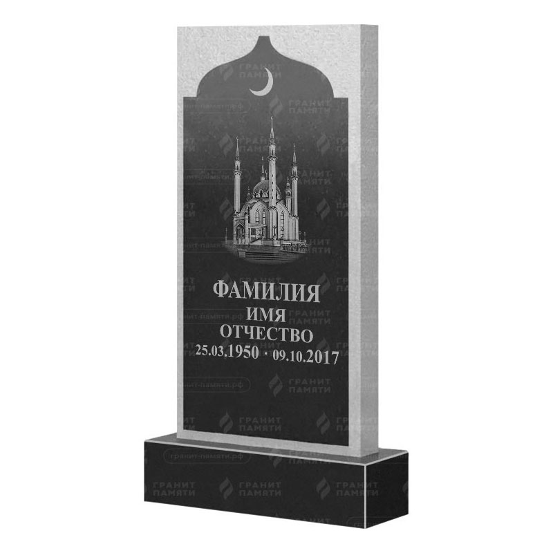 Мусульманские памятники на могилу в Ульяновске | Гранитный памятник ФГ-167