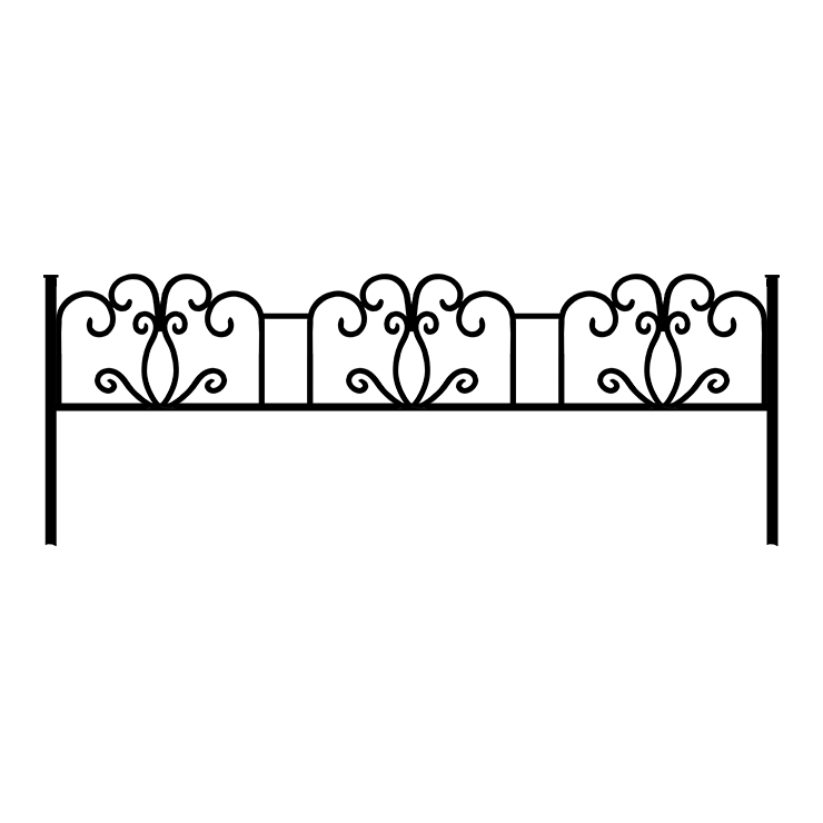 Металлические оградки, столы, скамейки в Ульяновске | Оградка №4