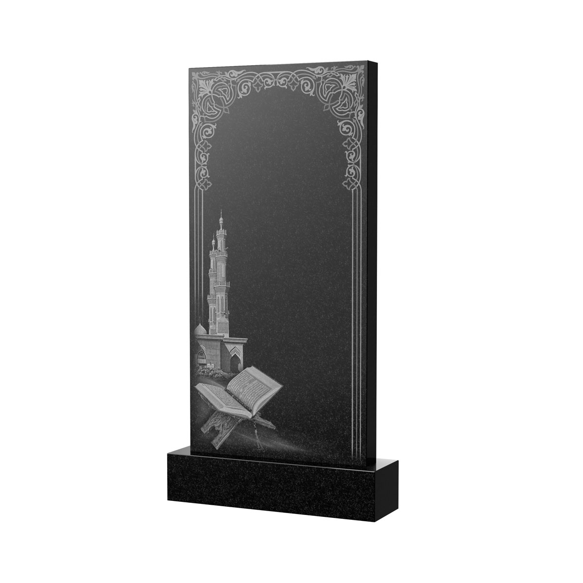 Художественное оформление памятника в Ульяновске | Художественное оформление на гранитную стелу, рисунок ВХО-039