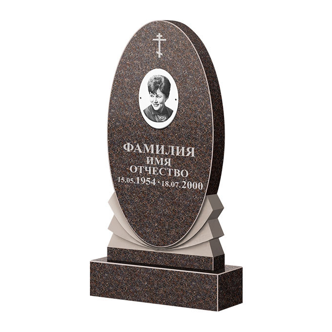 Памятники из цветного гранита в Ульяновске | Памятник из гранита Карел Brown ФГЦ-068