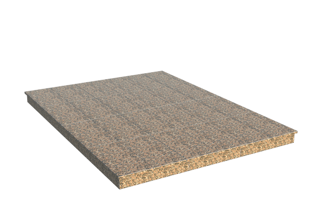 Площадки на могилу в Ульяновске | Площадка с вертикальной (10 см) облицовкой Южно-султаевским гранитом