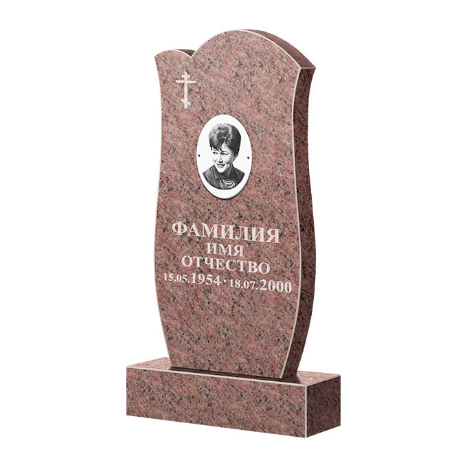 Памятники из цветного гранита в Ульяновске | Памятник из гранита Розалия Pink ФГЦ-039