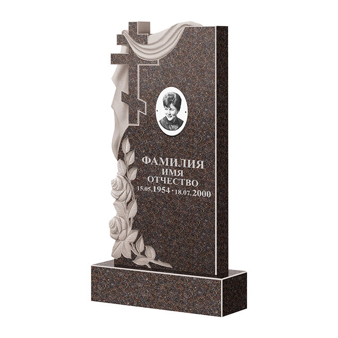 Гранитные памятники в Ульяновске | Памятник из гранита Карел Brown ФГЦ-189